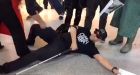 Vegans launch angry protest outside butcher shop in Sheffield