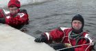 General, Aboriginal chief train in ice rescue