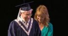 90-year-old Walter Ross crosses grad stage with grandson
