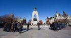 Ottawa Senators, Toronto Maple Leafs gather at National War Memorial
